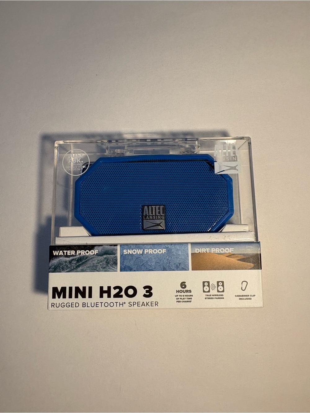 Altec Lansing Mini H2O 3 Rugged Bluetooth Speaker waterproof float 6 hr play NEW